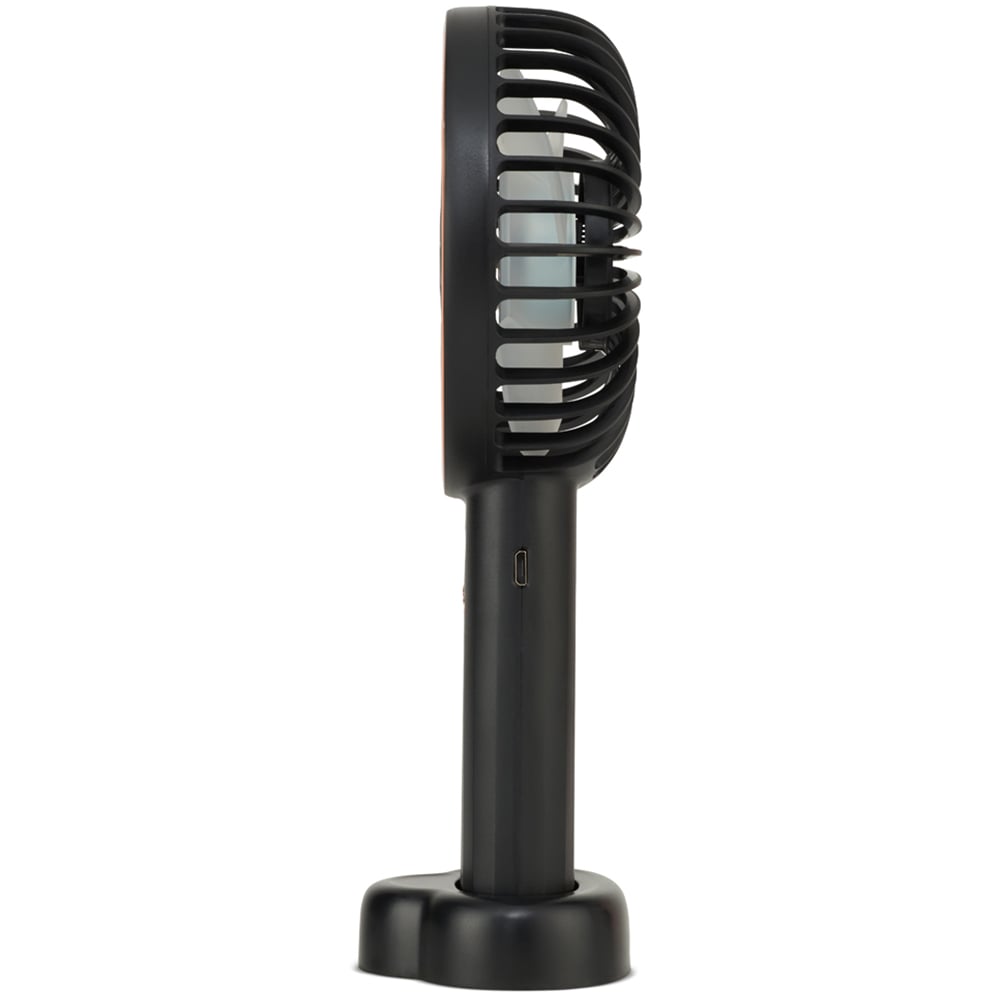 SA Products Black Portable USB Desk Fan with Silicone Lanyard 8 inch - ZR Online Solutions