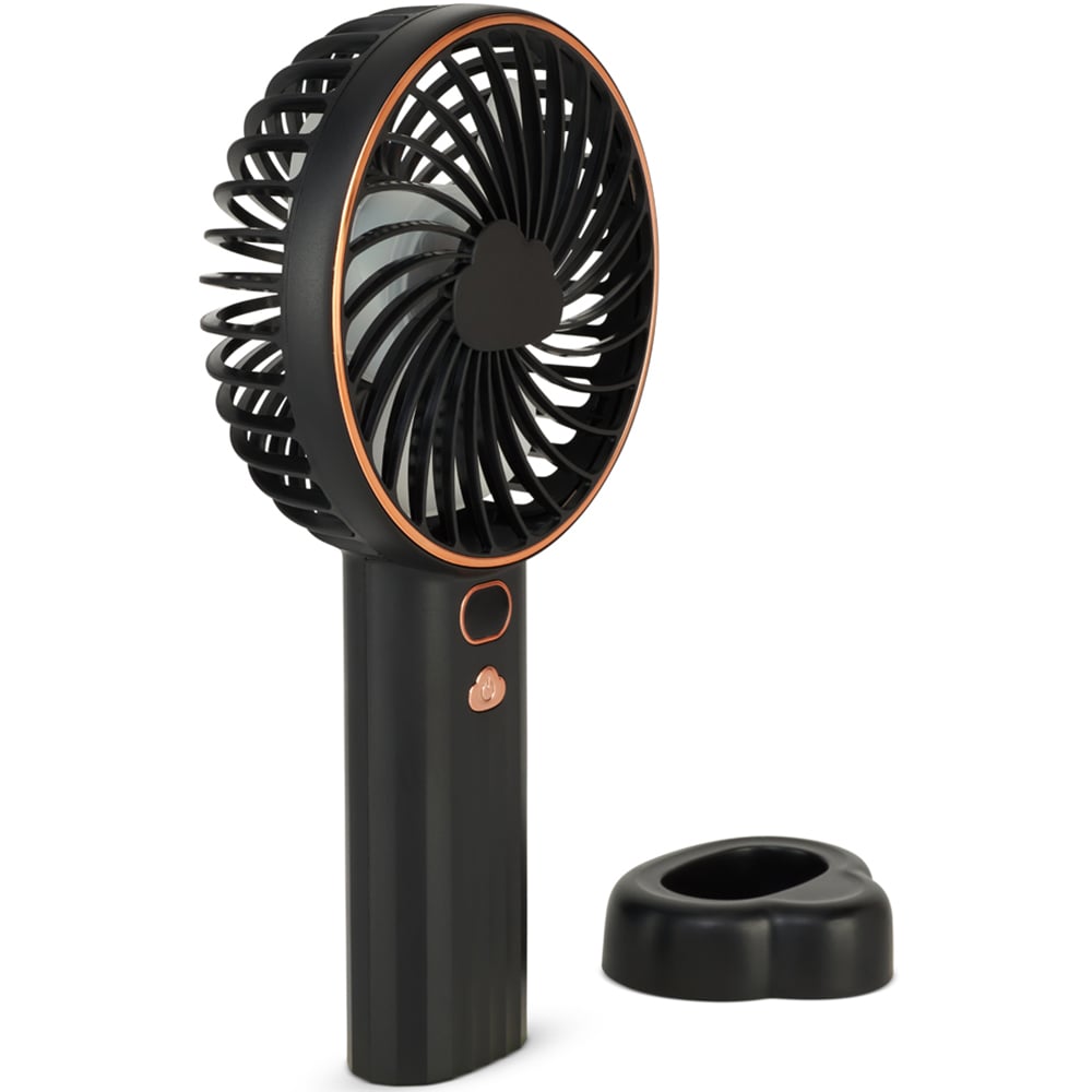 SA Products Black Portable USB Desk Fan with Silicone Lanyard 8 inch - ZR Online Solutions