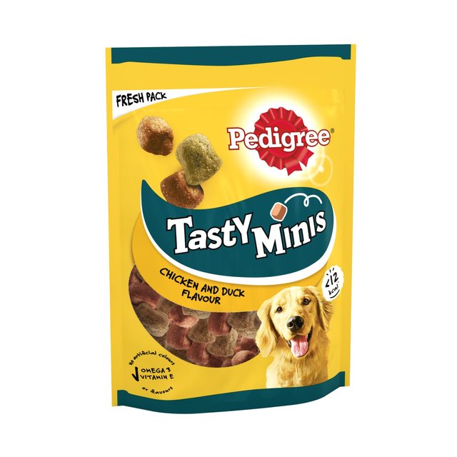 Pedigree Tasty Minis Adult Dog Treats Chicken & Duck Chewy Cubes - 130g - ZR Online Solutions