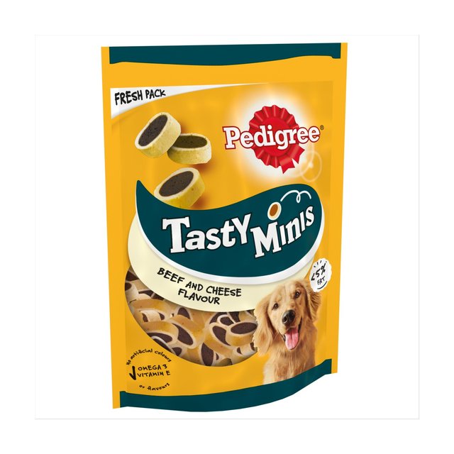 Pedigree Tasty Minis Cheese & Beef Nibbles Dog Treats 140g - ZR Online Solutions