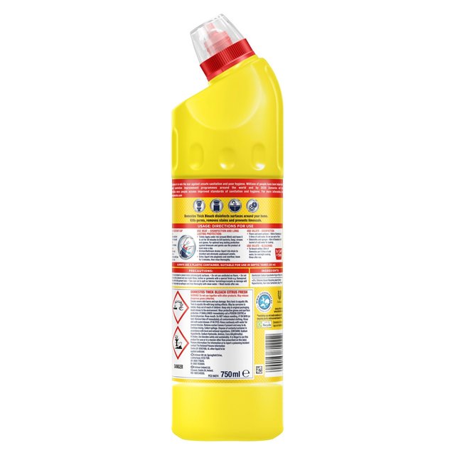 Domestos Bathroom Cleaner Thick Bleach Citrus Fresh 750ml - ZR Online Solutions