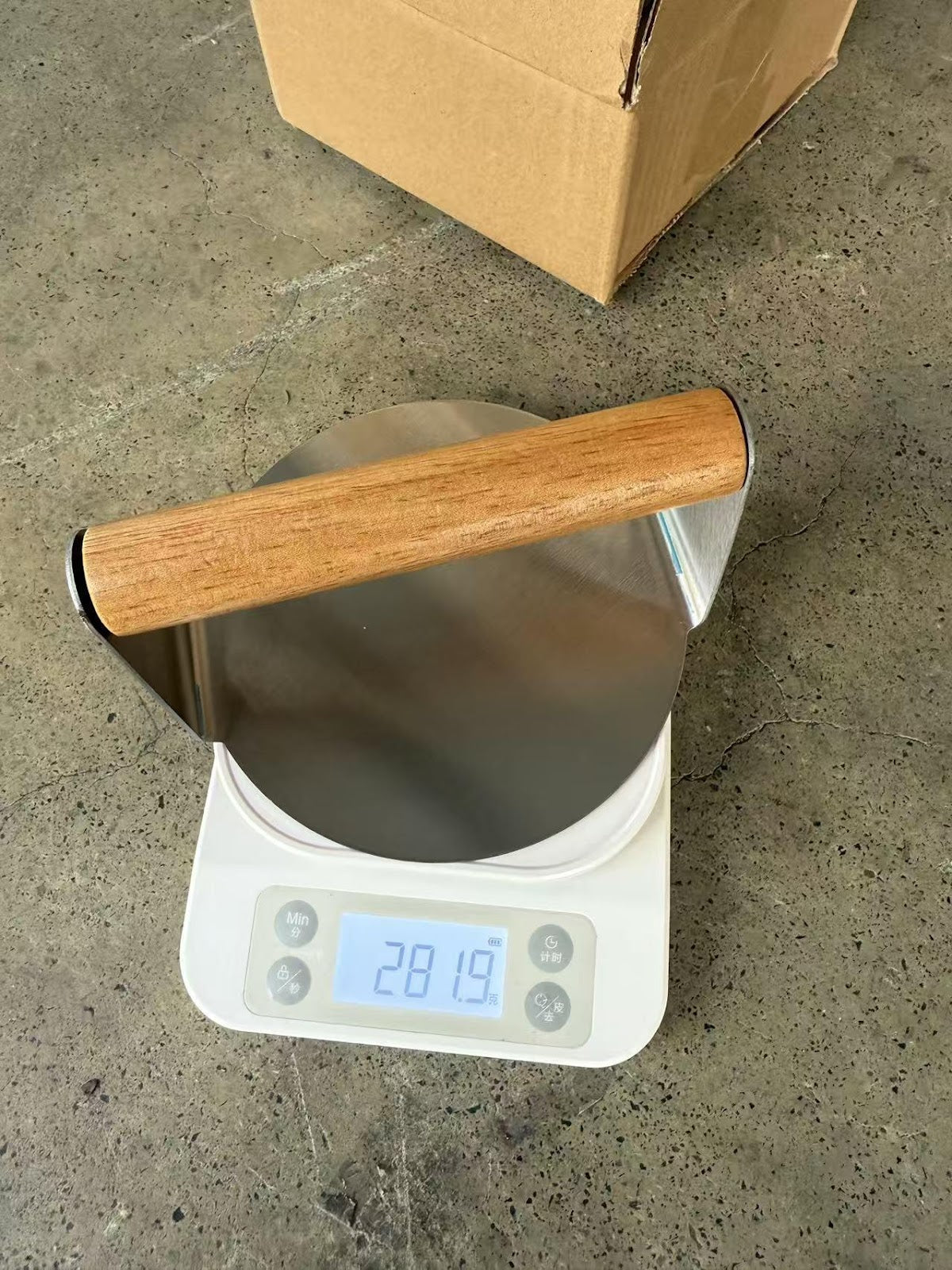Steel Burger Smasher with Wooden Handle – Perfect Smash Burger Press