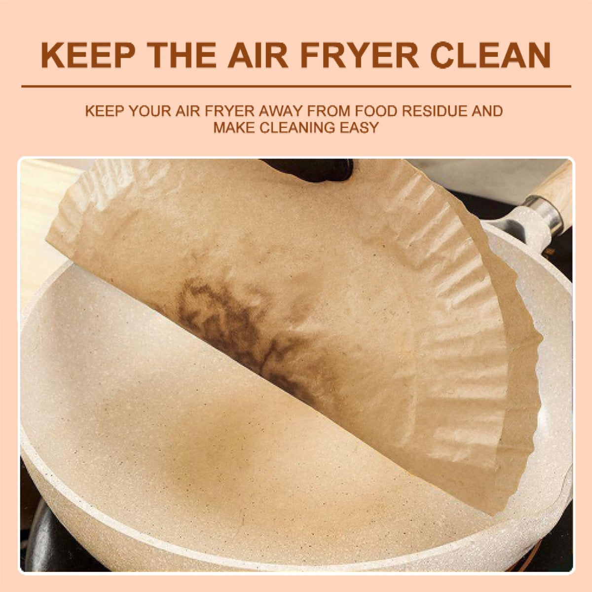 Air Fryer Paper Liners Disposable: 100PCS Round Air fryer Oven Insert Parchment Sheets Grease and Water Proof Non Stick Basket Liners for Baking Cooking Air Fryer Paper Liners, Air Fryer Liner Disposable for Microwave