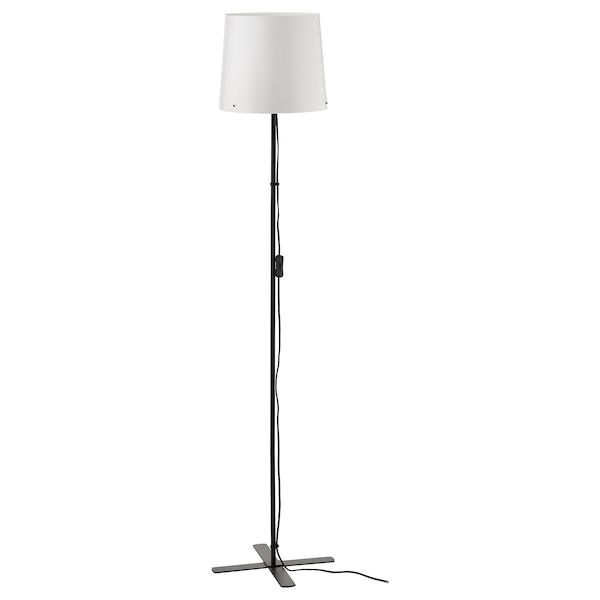BARLAST Floor Lamp, Black/White 150cm Tall Standing Lamp - ZR Online Solutions