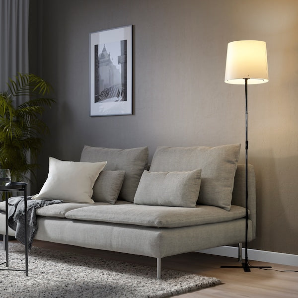 BARLAST Floor Lamp, Black/White 150cm Tall Standing Lamp - ZR Online Solutions