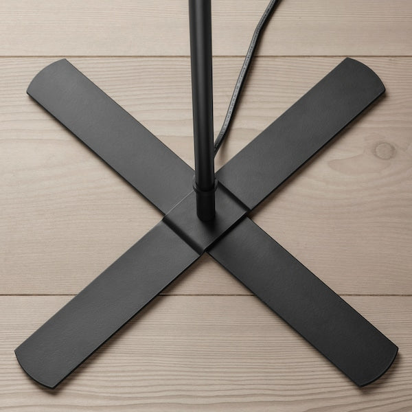 BARLAST Floor Lamp, Black/White 150cm Tall Standing Lamp - ZR Online Solutions
