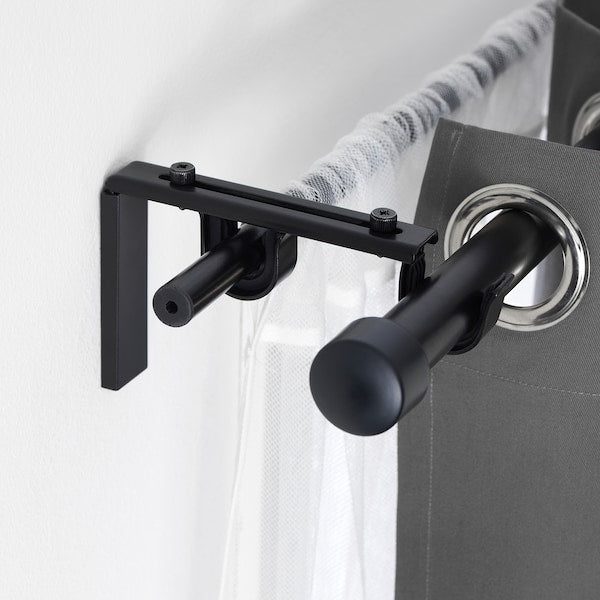 Metal Curtain & Drapes Pole Holder Heavy Duty Curtain Rod Bracket - ZR Online Solutions