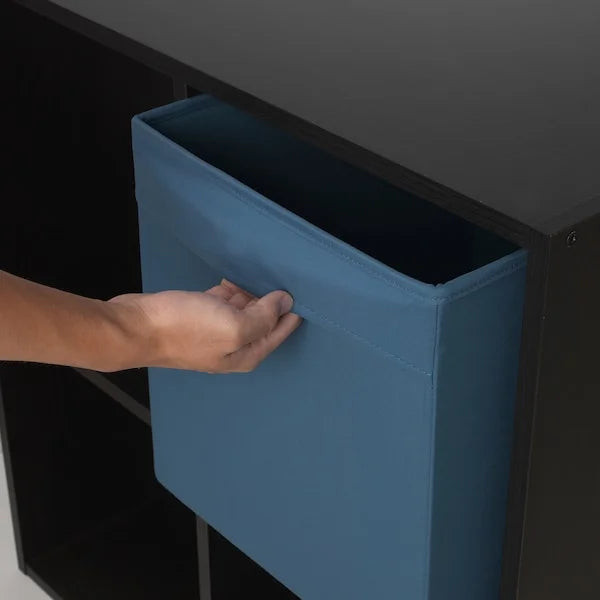 DRONA Box Dark Blue Foldable Storage Box for Shelving Units - ZR Online Solutions