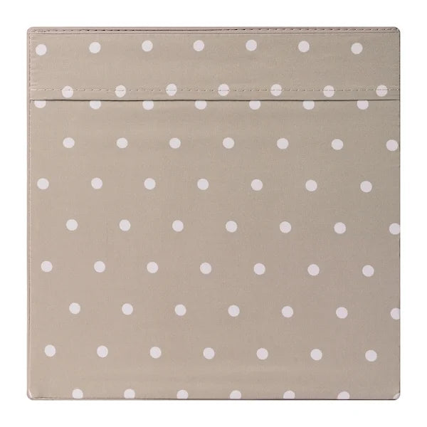 DRONA Box Dotted Beige Foldable Storage Box for Shelving Units - ZR Online Solutions