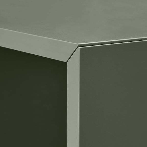EKET Modular Cube Storage Unit, Grey-Green Wall Shelf Cabinet - ZR Online Solutions