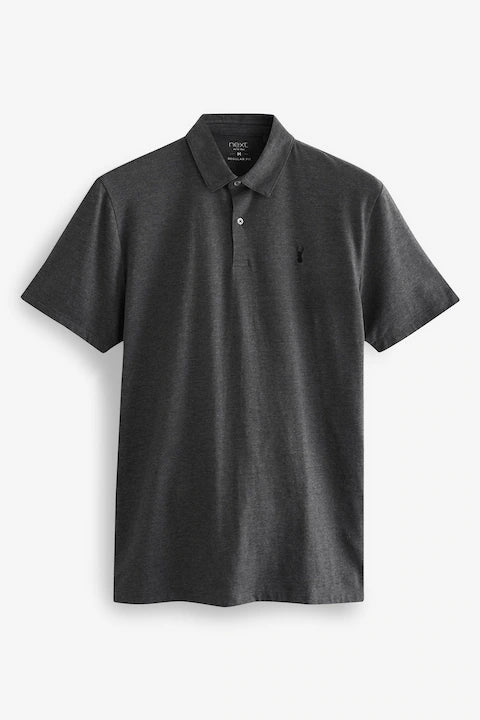 Navy/White/Burgundy/Black/Grey Regular Fit Regular Fit Short Sleeve Jersey Polo Shirts 5 Pack - ZR Online Solutions