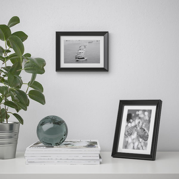 Picture Photo Frame Black Decorative Wall Hanging Shelves - ZR Online Solutions