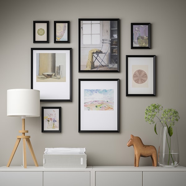 Picture Photo Frame Black Decorative Wall Hanging Shelves - ZR Online Solutions