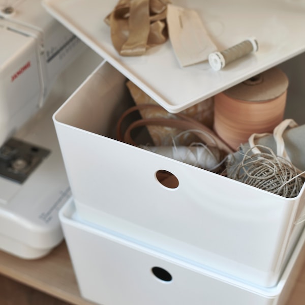 KUGGIS Box with Lid - Stackable Storage Boxes - ZR Online Solutions