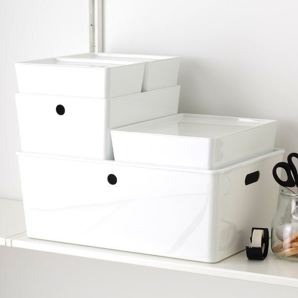 KUGGIS Box with Lid - Stackable Storage Boxes - ZR Online Solutions