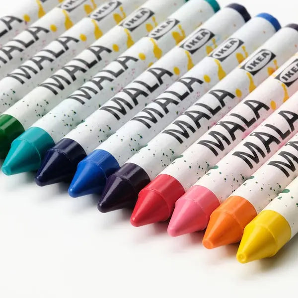12pk Jumbo Wax Crayons Set | Kids Children Party Colouring Art Bright Colours - ZR Online Solutions