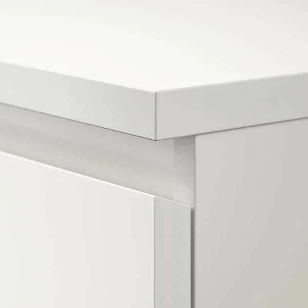 MALM Chest of 2 Drawers White Bed Side Table - ZR Online Solutions