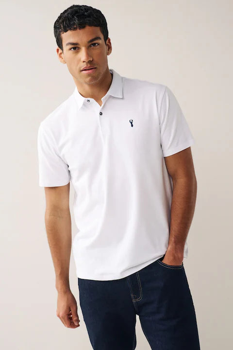 Navy/White/Burgundy/Black/Grey Regular Fit Regular Fit Short Sleeve Jersey Polo Shirts 5 Pack - ZR Online Solutions