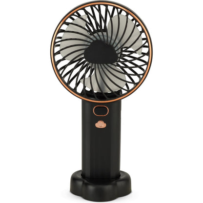 SA Products Black Portable USB Desk Fan with Silicone Lanyard 8 inch - ZR Online Solutions