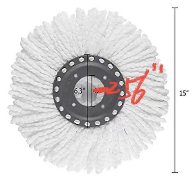 Premium Cotton Spin Mop Head Replacements - Heavy Duty 150G