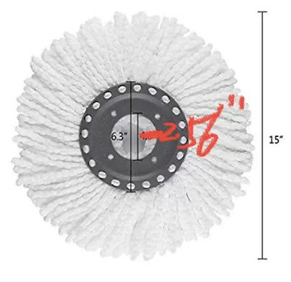 Premium Cotton Spin Mop Head Replacements - Heavy Duty 150G