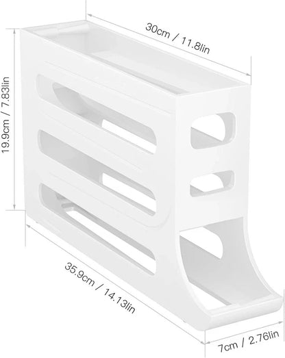 PLASTIC EGG DISPENSER-4LAYER-GREY
