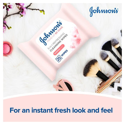 Johnson's Make Up Be Gone Refreshing Wipes 25 per pack - ZR Online Solutions