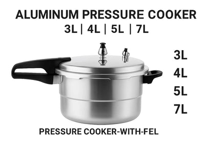 Premium Fire-Compatible Pressure Cooker - 3L Quick Cooking Solution