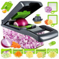 Fully assembled 16 pcs kitchen cutting tool ready for use