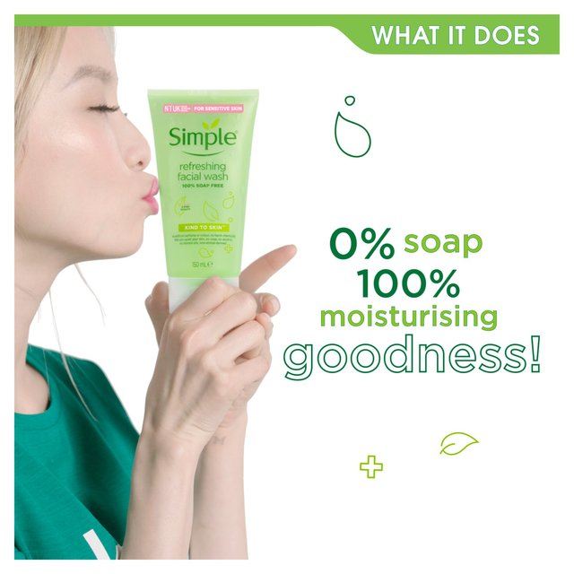 Simple Kind to Skin Refreshing Facial Gel Wash 150ml - ZR Online Solutions