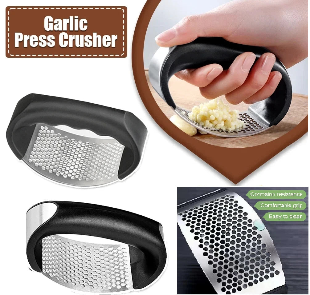 Premium Stainless Steel Garlic Press For Effortless Cooking