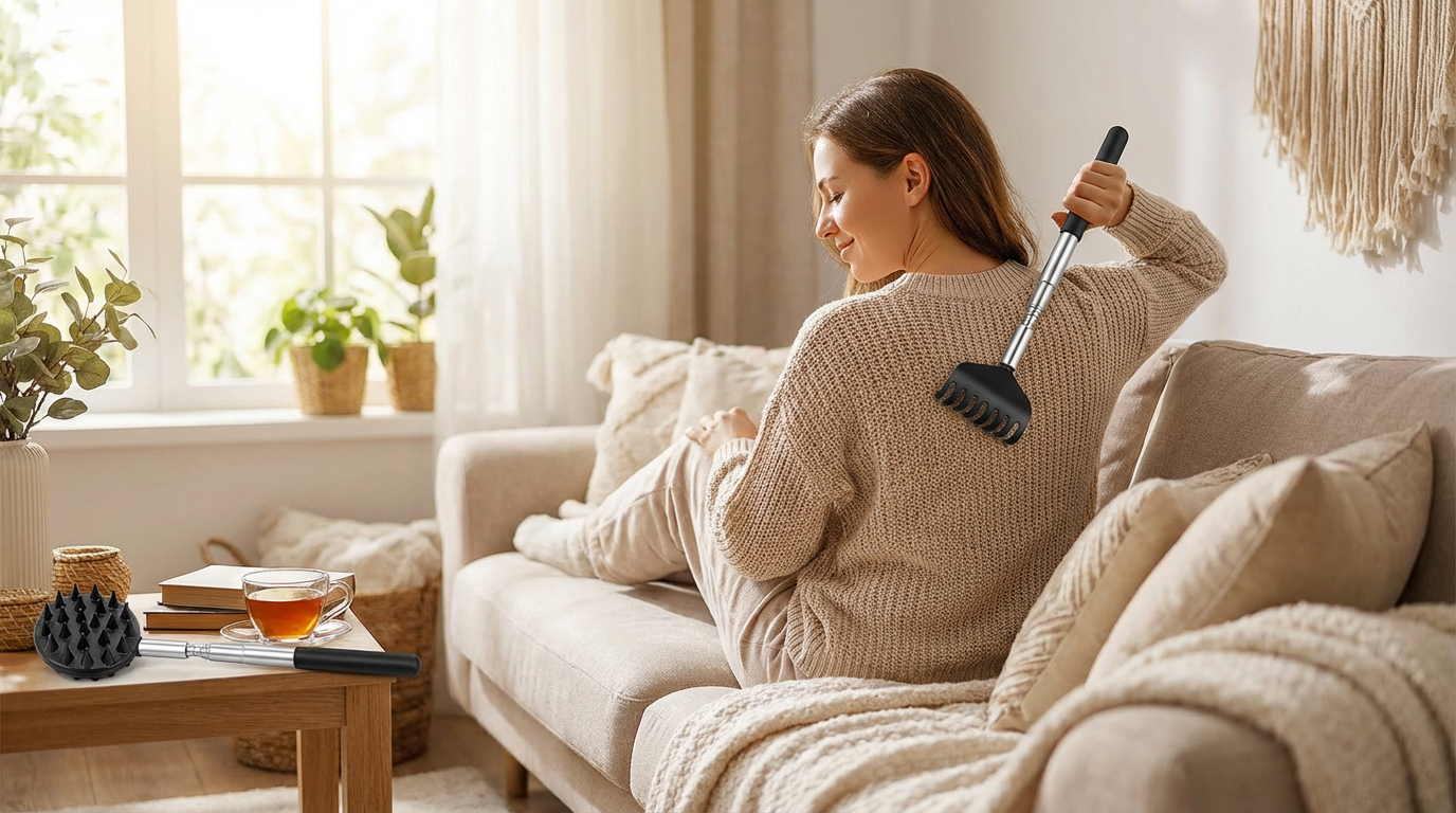 Premium 4-Piece Back Scratcher Set for Ultimate Relief