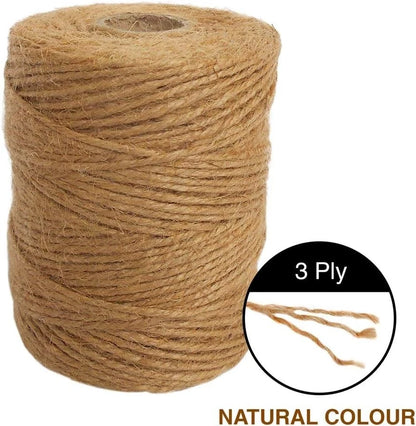 Natural Jute Twine - 3mm Craft & Garden Essential for Every Project