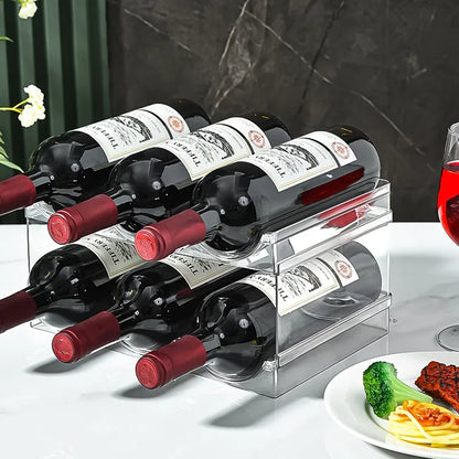 Elegant Two-Tier Wine Storage Rack for Perfect Cellar Organization