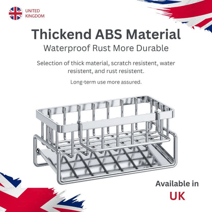 Streamlined Stainless Steel Sink Drain Rack For Clutter-Free Kitchen