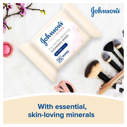 Johnson's Make Up Be Gone Extra-Sensitive Wipes 25 per pack - ZR Online Solutions