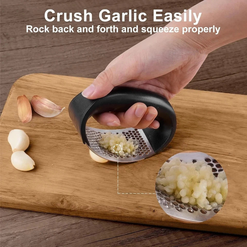 Premium Stainless Steel Garlic Press For Effortless Cooking
