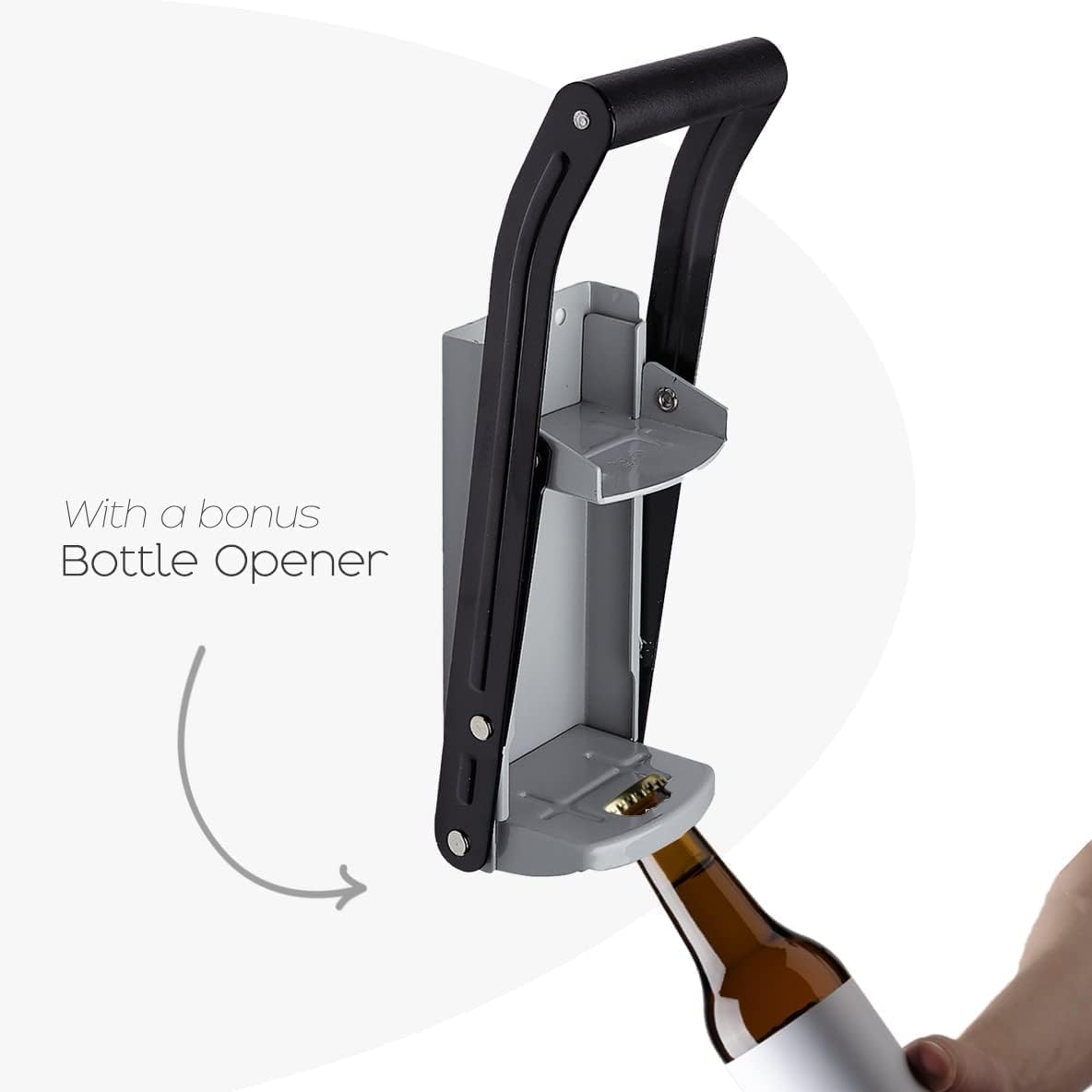 Heavy Duty Metal Can Crusher - Effortless 16oz Recycling Solution