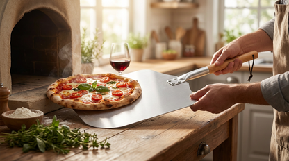 Professional Detachable Pizza Peel With Wooden Handle 12"-14