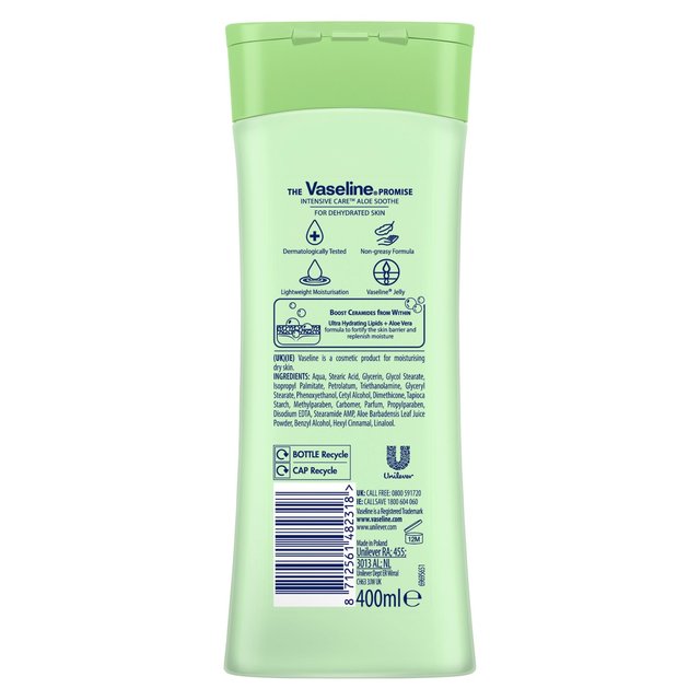 Vaseline Intensive Care Aloe Soothe Body Lotion 400ml - ZR Online Solutions