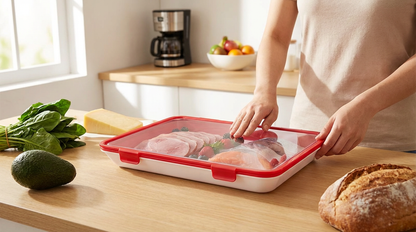 Premium PP Food Serving Tray - Restaurant Quality 30x22cm