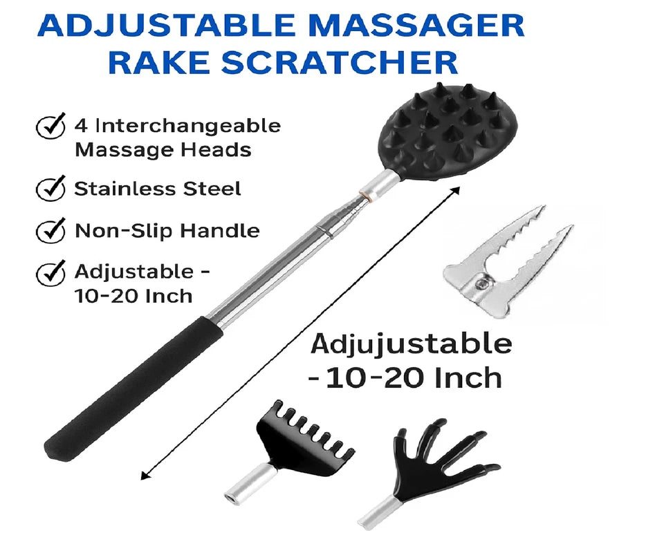 Premium 4-Piece Back Scratcher Set for Ultimate Relief