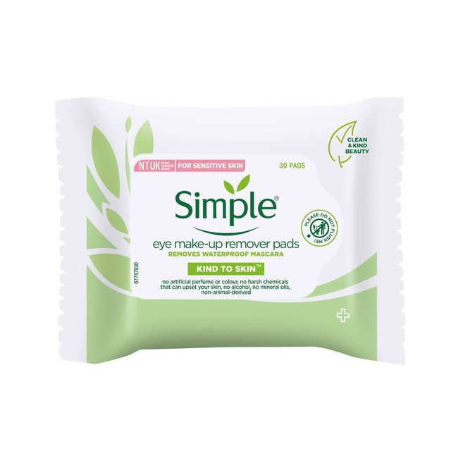 Simple Kind to Skin Eye Make Up Remover Pads 30/pack - ZR Online Solutions