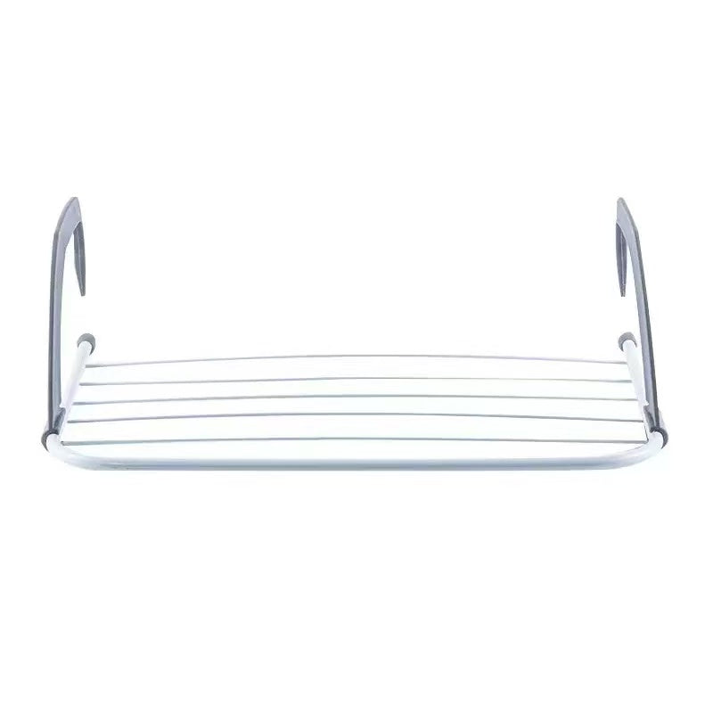 Space-Saving Folding Radiator Drying Rack With 5 Bars