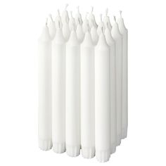 19cm Long  Unscented Chandelier White Candles Design for Home Décor Weddings Romantic Dinners and Stylish Home Accents