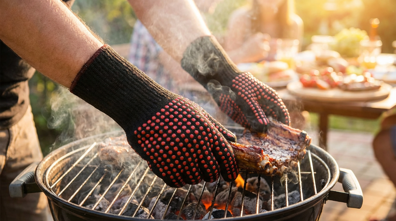 Heat-Resistant BBQ Gloves for Fearless Grilling Adventures