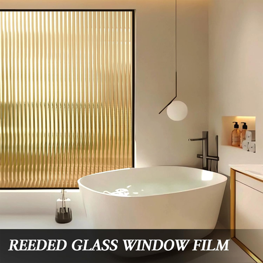FROSTED WINDOW FILM-45X200-CM / WITH BLURRY LINES