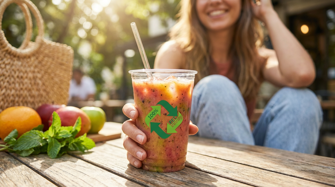 Premium 16oz PET Smoothie Cup for Fresh Blended Perfection