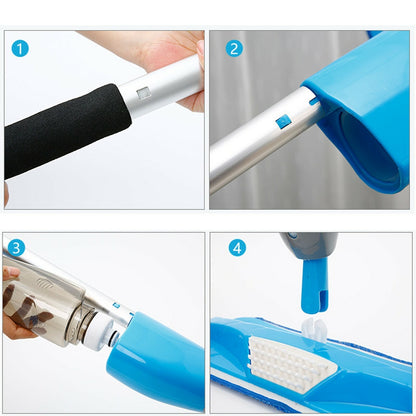 Professional Spray Mop With 750ML Tank And Microfiber Cloth
