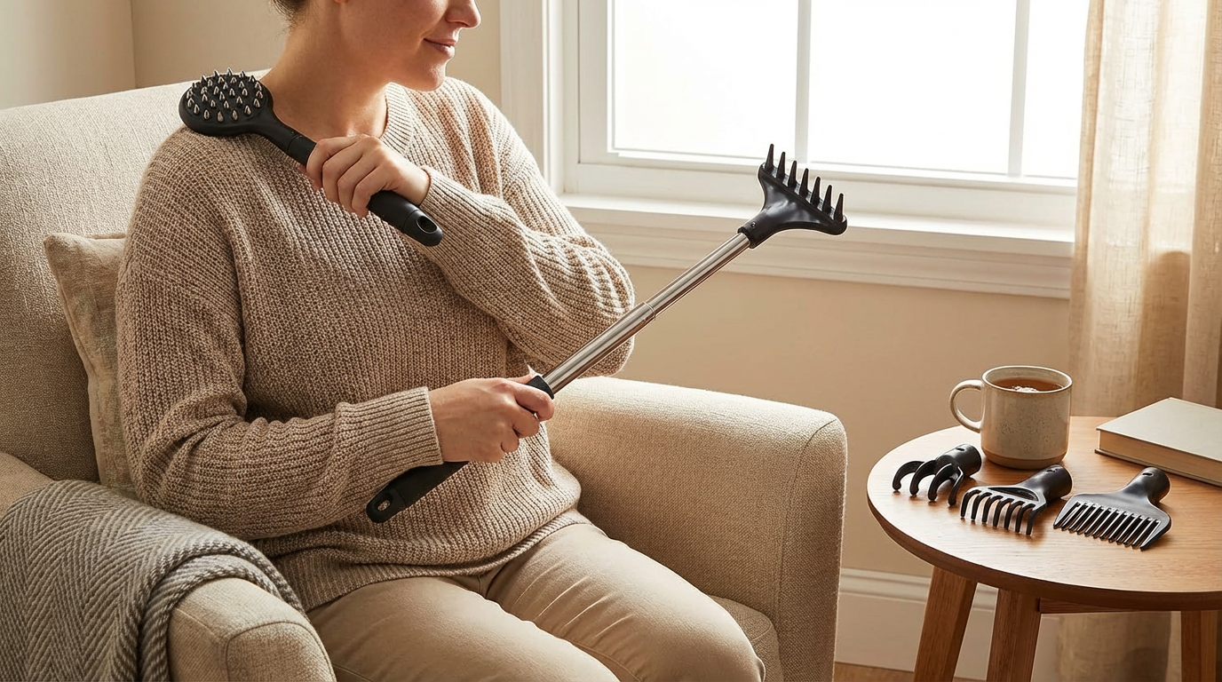 Premium 4-Piece Back Scratcher Set for Ultimate Relief